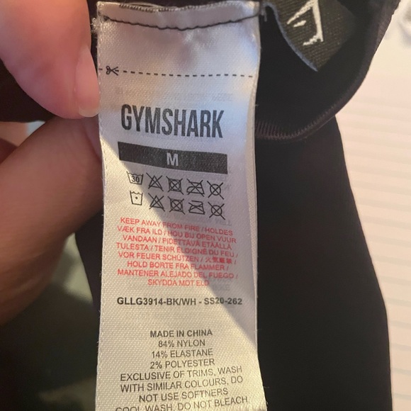 GYMSHARK Flex High Waisted Black Leggings- Medium - Picture 6 of 9